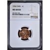 Image 1 : 1966 SMS LINCOLN CENT NGC MS68 RD