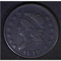 1812 CLASSIC HEAD LARGE CENT  VF