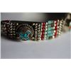 Image 2 : Tibet Hand Made Turquoise & Coral Bracelet