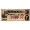 Image 1 : 1850 $10 Central Bank of Alabama Obsolete Bank Note