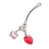 Image 1 : Swarovski Butterfly and Heart Phone Charm