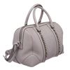 Image 3 : Givenchy Gray Leather Lucrezia Medium Satchel Handbag