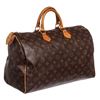 Image 7 : Louis Vuitton Monogram Canvas Leather Speedy 40 cm Bag