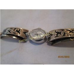 Ladies 17 Jewel  Austin Watch w/ 10kt and 925 Band