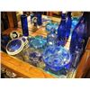 Image 1 : Lot of 17 Cobalt Glass