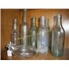 Image 1 : Lot of 7 Clear Glass Bottles