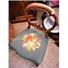 Image 2 : 2 Antique Chairs and 2-Tier Table