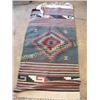 Image 1 : Navajo Table Runner in Reds and Greens