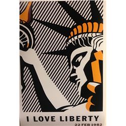 Roy Lichtenstein"I love liberty"
