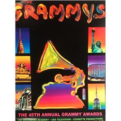 Peter Max"The Grammys"Hand Signed
