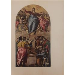 Vintage Lithograph Hand Signed
