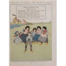 Vintage Lithograph Hand Signed