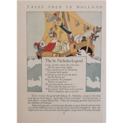 Vintage Lithograph Hand Signed