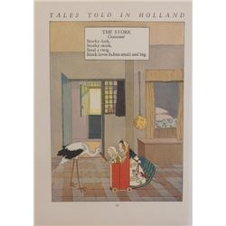 Vintage Lithograph Hand Signed