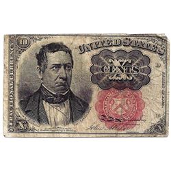 1864 10 Cents Fifth Issue Fractional Note