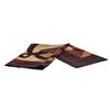 Image 1 : Loewe Brown Black Silk Anagram Scarf