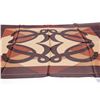 Image 3 : Loewe Brown Black Silk Anagram Scarf