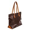 Image 2 : Louis Vuitton Monogram Canvas Leather Cabas Mezzo Shoulder Bag