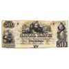 1800's $50 Canal Bank, New Orleans, LA Obsolete Bank Note