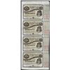 Uncut Sheet of (4) State of Louisiana Baby Bond Obsolete Notes