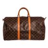 Image 2 : Louis Vuitton Monogram Canvas Leather Keepall 50 cm Bandouliere Duffle Bag