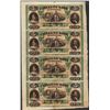 Uncut Sheet of 1800's $5 Citizens Bank of Louisiana Obsolete Notes