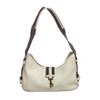 Gucci Vintage Cream Brown Leather Shoulder Bag