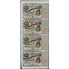 Image 1 : Uncut Sheet of (4) State of Louisiana Baby Bond Obsolete Notes