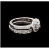 Image 1 : 1.30 ctw Diamond Ring - 18KT White Gold