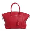 Image 1 : Louis Vuitton Red Leather Soft Lockit MM Bag