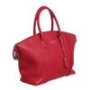 Image 2 : Louis Vuitton Red Leather Soft Lockit MM Bag