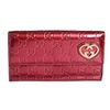 Gucci Metallic Pink Guccissima Patent Leather Continental Wallet