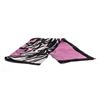 Loewe Pink Black Silk Illustrative Lady Print Scarf