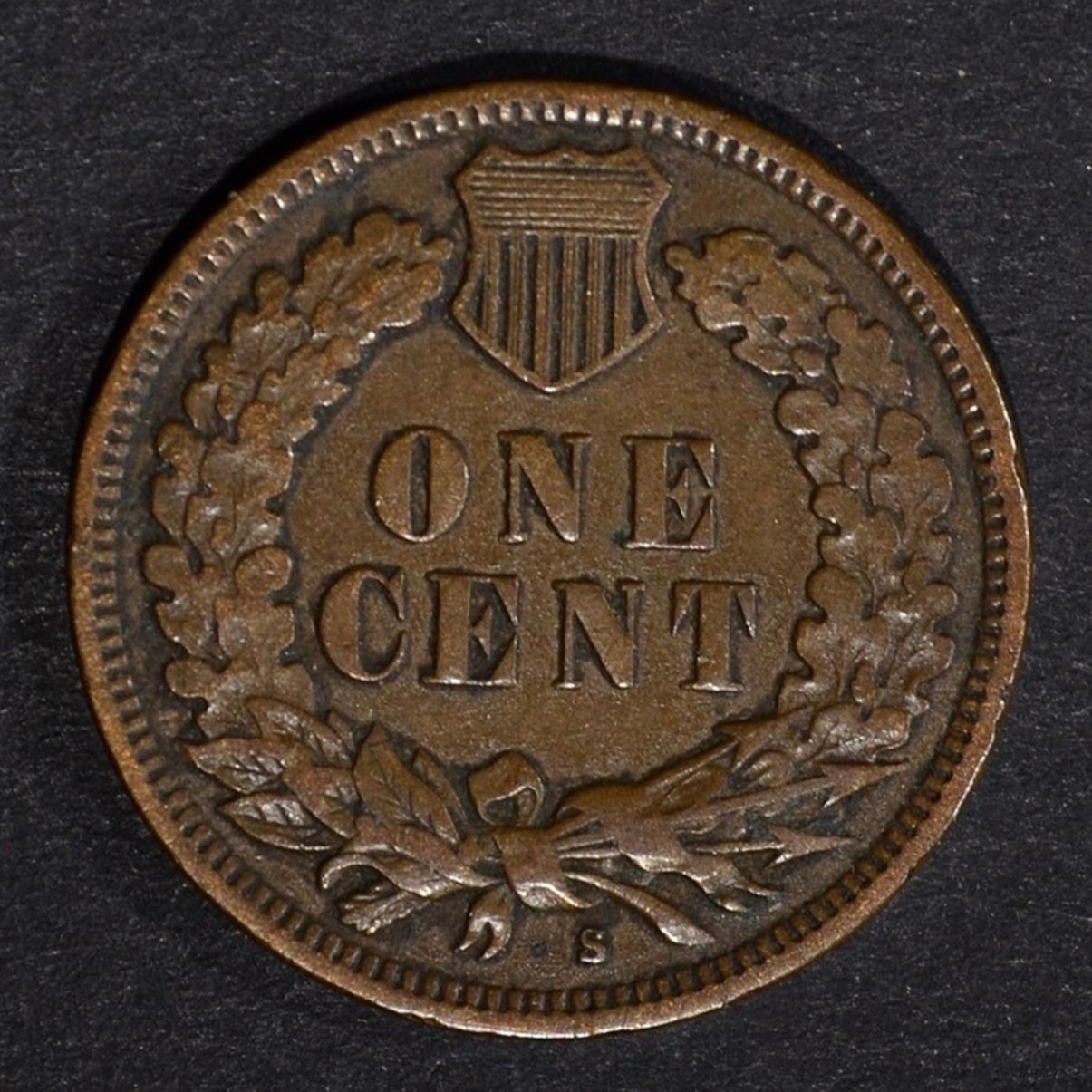 1908-S INDIAN HEAD CENT, XF