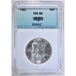 1962 FRANKLIN HALF DOLLAR EMGC