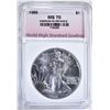 Image 1 : 1989 AMERICAN SILVER EAGLE WHSG GRADED