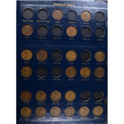 PARTIAL LINCOLN CENT SET  1909 & UP