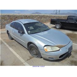 2002 - CHRYSLER SEBRING // REBUILT SALVAGE