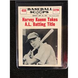 1961 Nu Card Scoops #459 HARVEY KUENN TAKES A.L BATTING TITLE