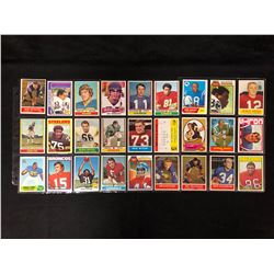 FOOTBALL TRADING CARDS LOT (1970'S)