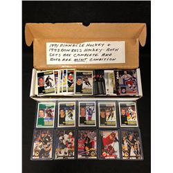 1991 PINNACLE HOCKEY & 1993 DONRUSS COMPLETE HOCKEY CARD SETS (MINT CONDITION)