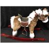 Image 1 : PLUSH SOUND & LIGHT KID'S ROCKING HORSE