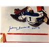 Image 2 : JOHNNY BOWER AUTOGRAPHED 14" X 11" COLOR  PHOTO