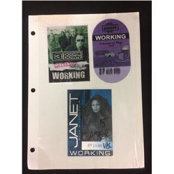 COLLECTIBLE BACKSTAGE MUSIC SATIN WORKING PASSES LOT