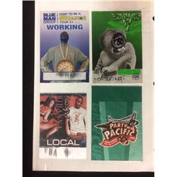 COLLECTIBLE BACKSTAGE MUSIC SATIN WORKING PASSES LOT