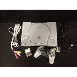 SONY PLAYSTATION CONSOLE W/ CONTROLLER & MEMORY CARD