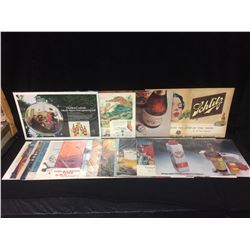 VINTAGE ADVERTISING LOT (18" X 12")