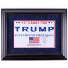 Image 1 : Donald Trump Signed 22" x 28" Custom Framed Campaign Sign (JSA LOA)