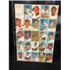 Image 1 : MINNESOTA TWINS FIRST SERIES BASEBALL CHECKLIST CARDS (UNCUT SHEET)