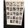 Image 1 : CHICAGO'S GREATS BASEBALL CHECKLIST  CARDS (UNCUT SHEET)